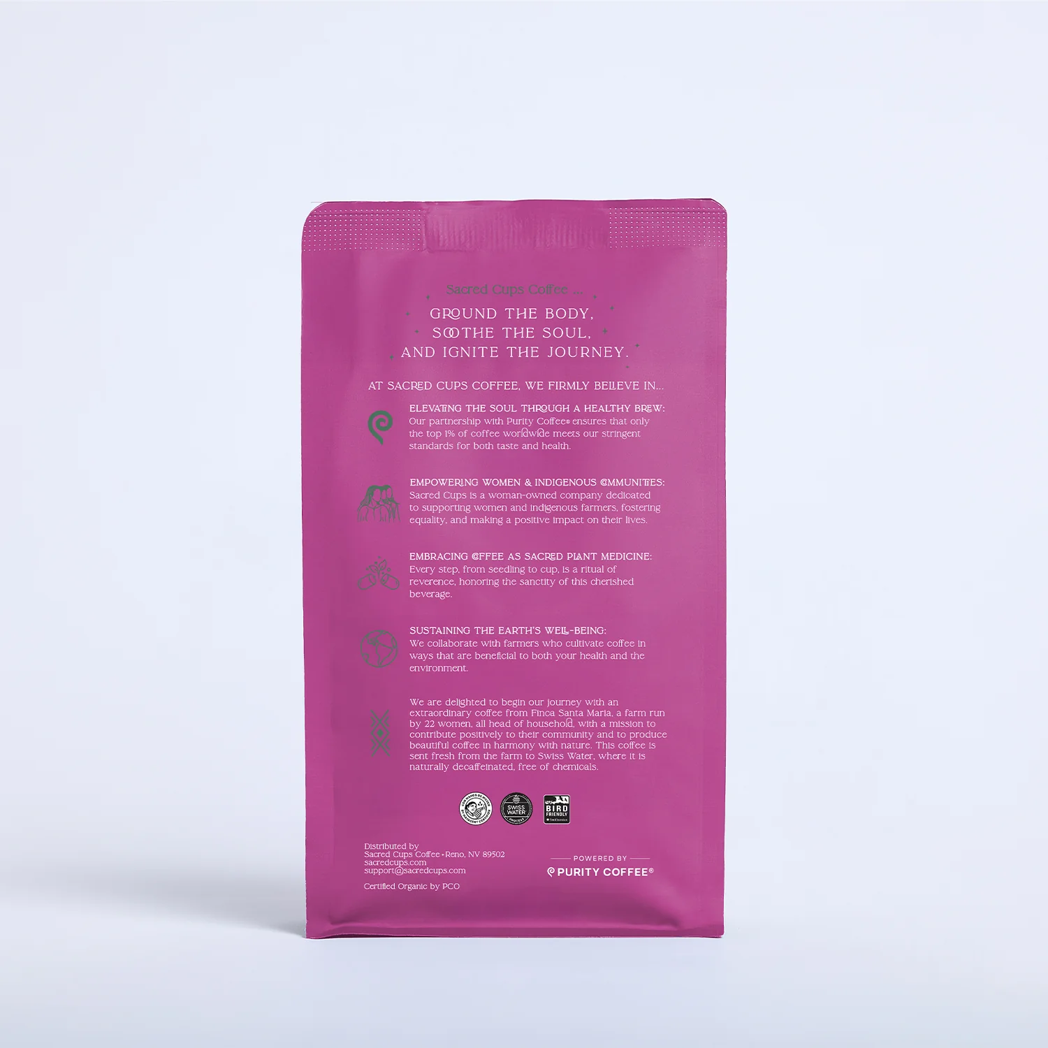 Finca Santa Maria Decaf Whole Bean Coffee - Image 2