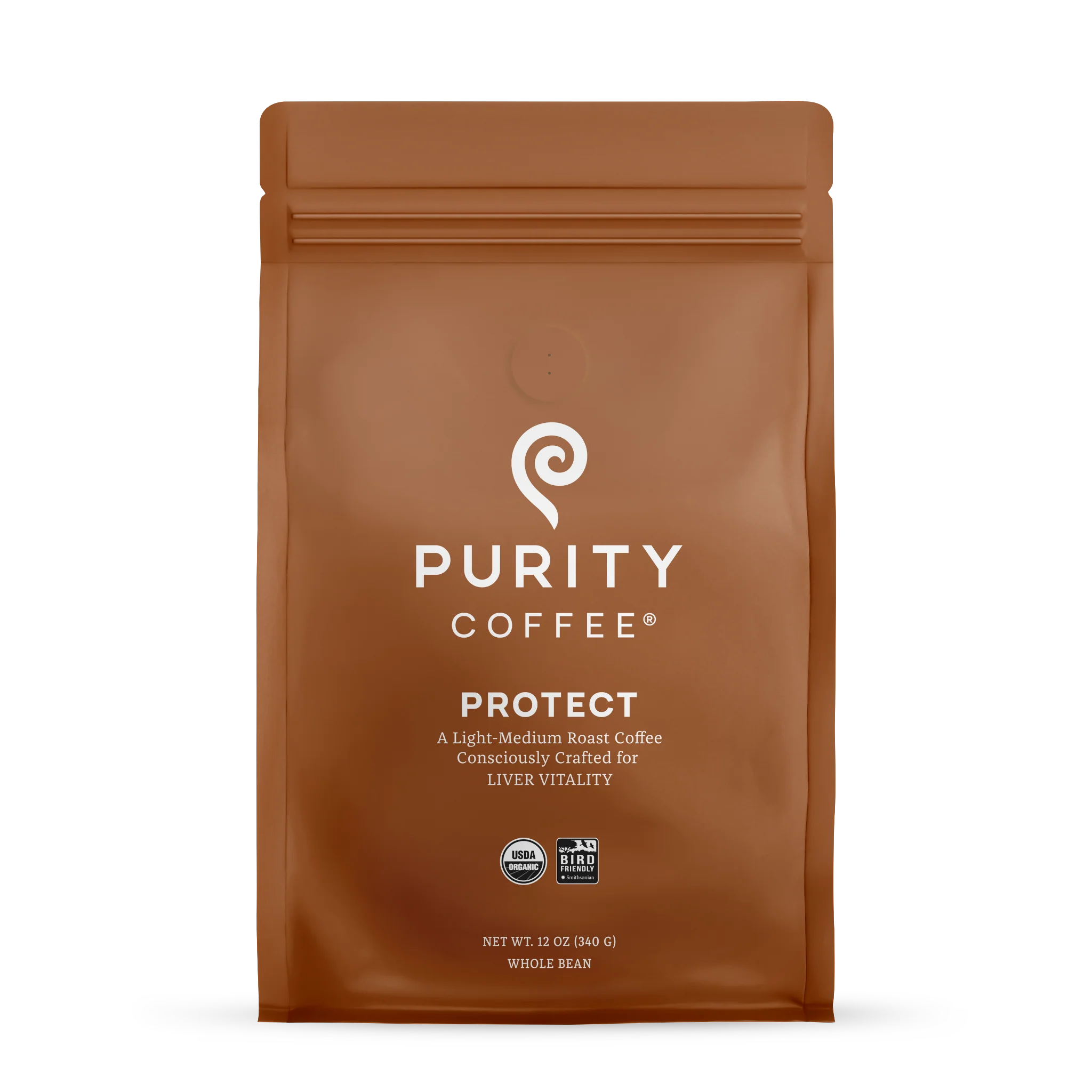 Wholesale - PROTECT: Light-Medium Roast Whole Bean Coffee 12oz 6pk